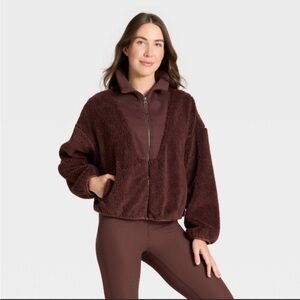 All in Motion Dark Brown Teddy Jacket